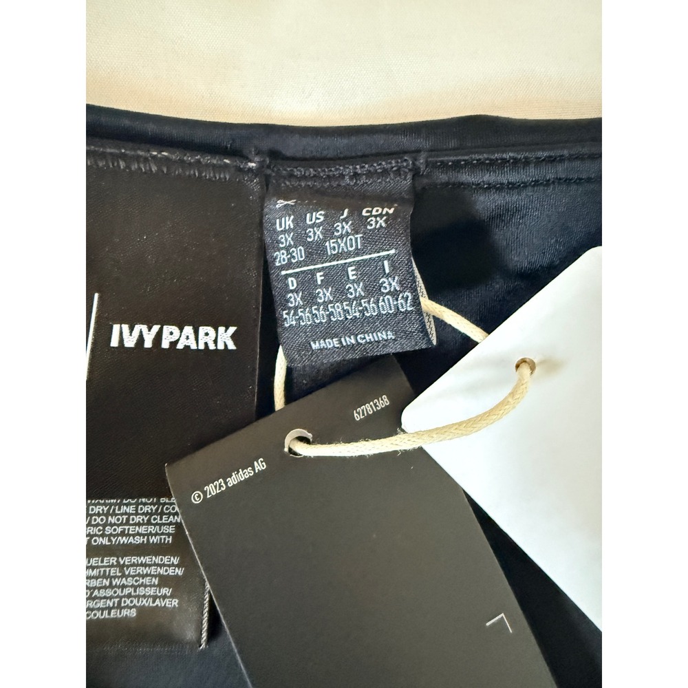Adidas Ivy Park Beyonce Black Biker Shorts Black High Rise 3X NWT - Picture 5 of 6